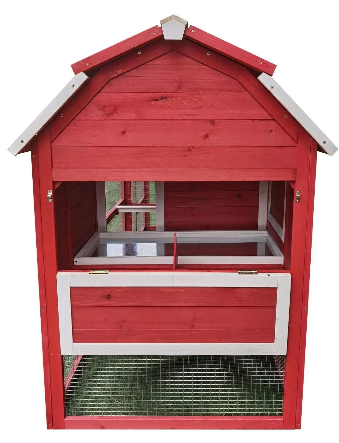 Large 102" Wood Chicken Coop Backyard Hen House Nesting Box & Run & Cleaning Tray New, Customized