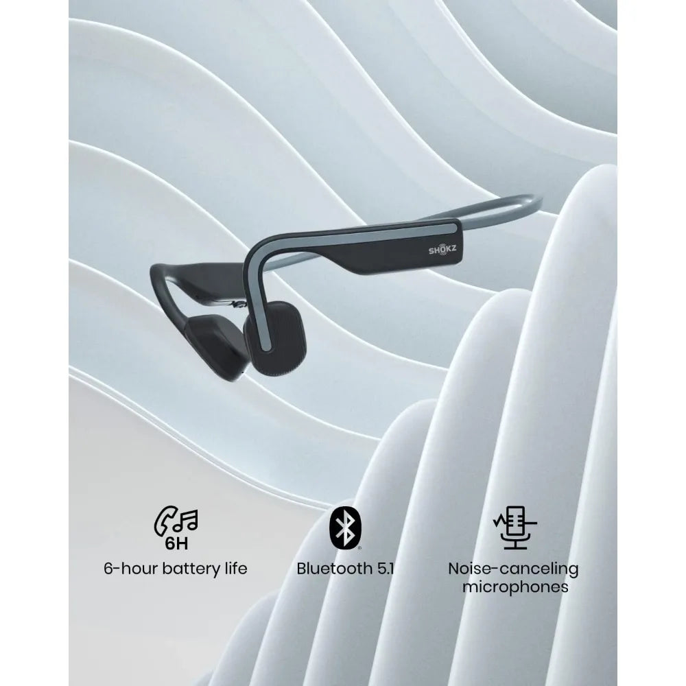 Open-Ear Bluetooth Sport Headphones: Bone Conduction, Sweatproof for Active Lifestyle