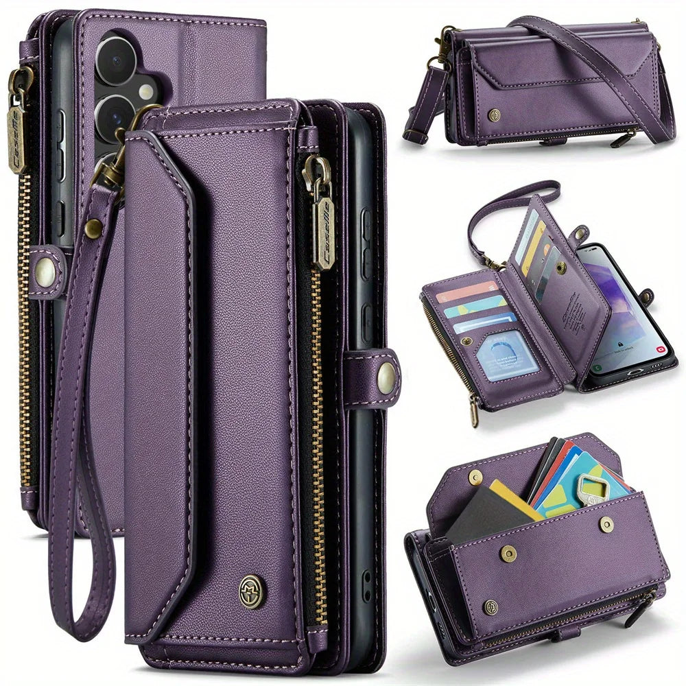WeForDesign Samsung Galaxy RFID Wallet Case With 7-Card Holder