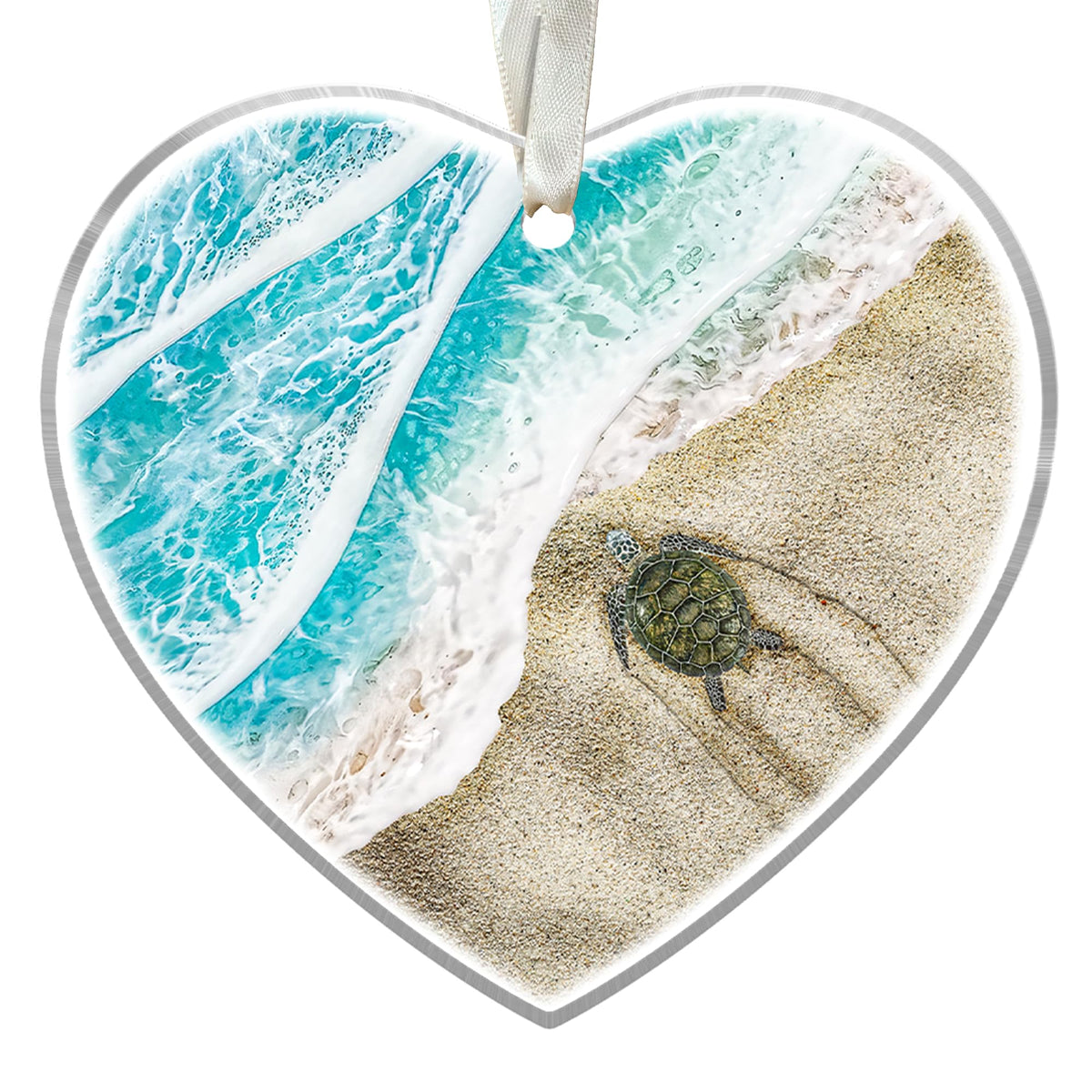 Sea Turtle Christmas Ornament Sea Turtle Ornament - Turtle Christmas Ornament - Turtle Christmas Ornaments Turtle Ornaments for Christmas Beach Ornaments - Acrylic Christmas Ornament 2024