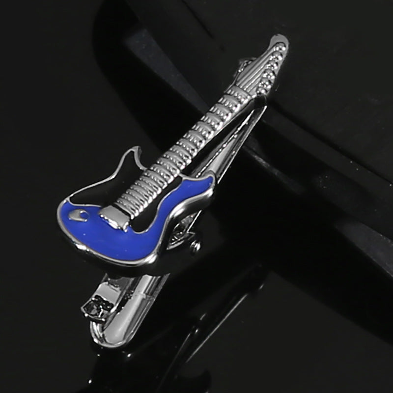 Premium Alloy Guitar Tie Clip For Men Formal Accessories
