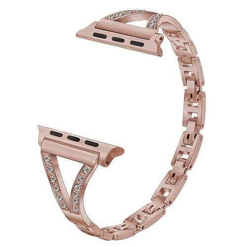 Apple Watch Band with Rhinestones - Stainless Steel