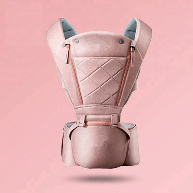 Baby Carrier with Bass Bear Hip Seat for Front Carry