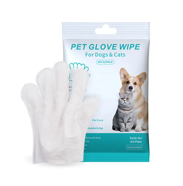 Premium Pet Cleaning Gloves And Gentle Hygiene Wipes For Dogs