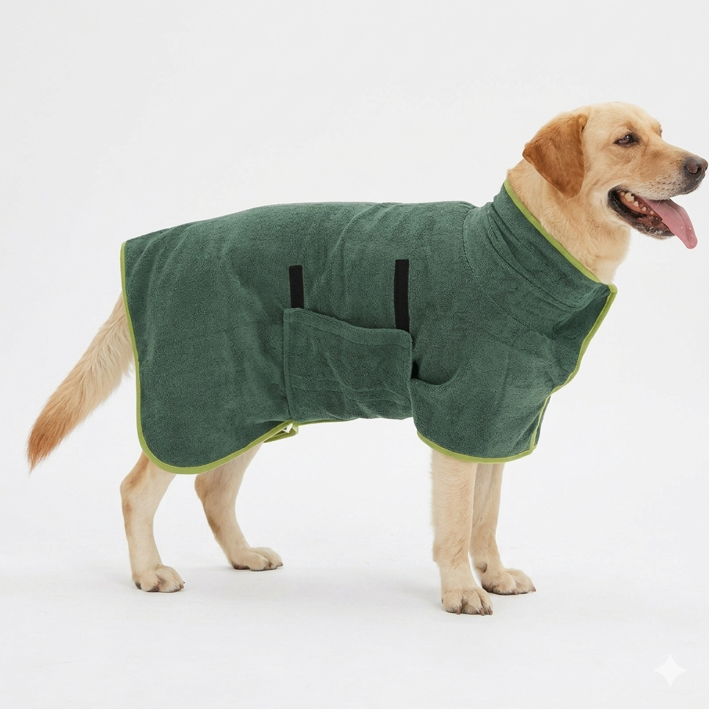 Ultra Absorbent Fast Drying Microfiber Pet Bathrobe Towel