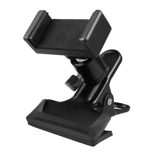 Secure Smartphone Holder For Guitar Live Streaming Recording Stand
