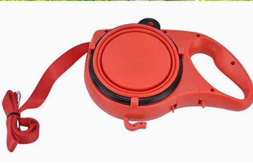 Guinzaglio portatile con borraccia per attività all'aperto
