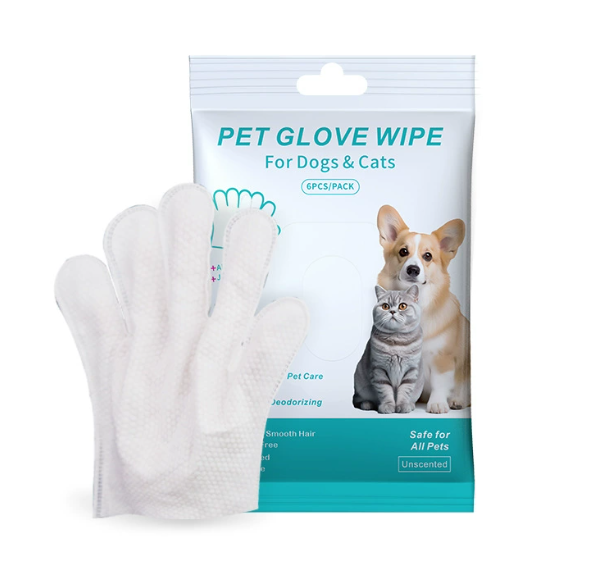 Premium Pet Cleaning Gloves And Gentle Hygiene Wipes For Dogs