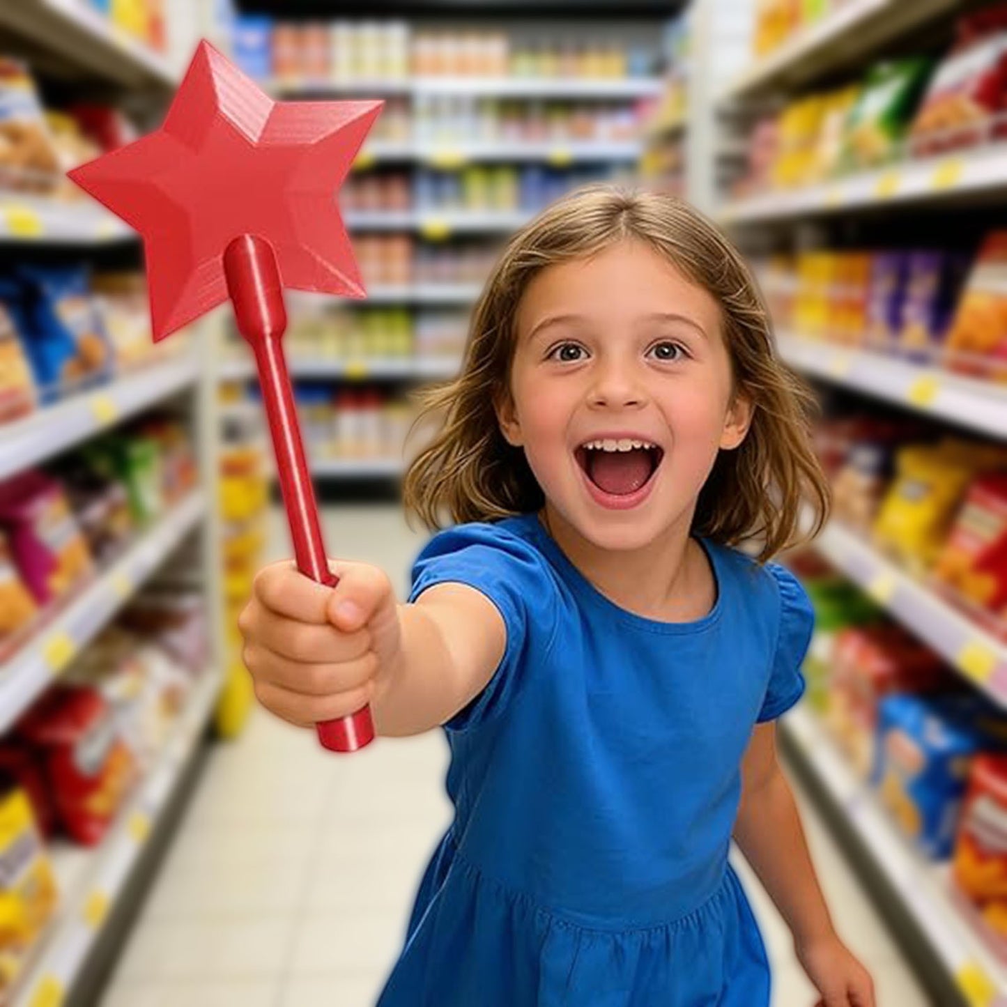 3D Printed Contactless Payment Magic Wand With Star Design