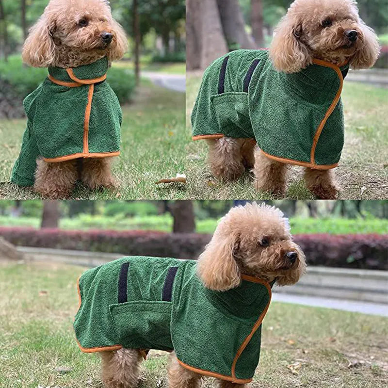 Ultra Absorbent Fast Drying Microfiber Pet Bathrobe Towel