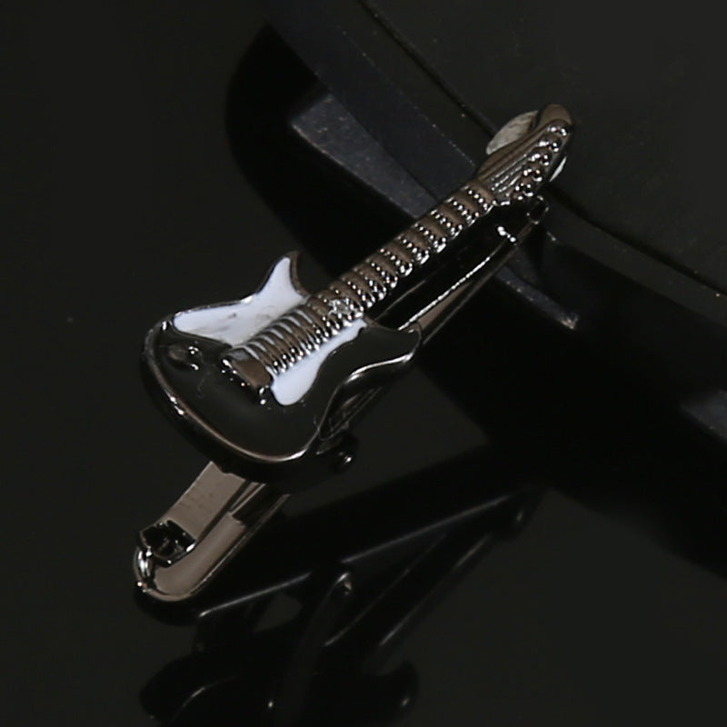 Premium Alloy Guitar Tie Clip For Men Formal Accessories