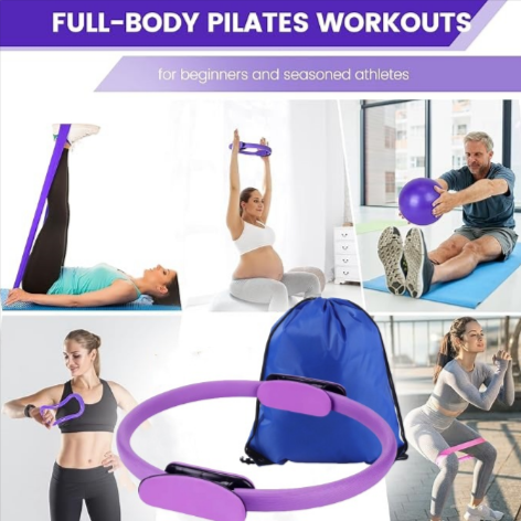 Premium 13 Piece Yoga Pilates Exercise Set For Home Fitness
