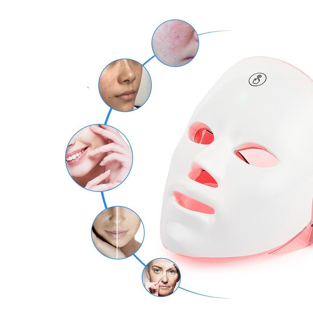 Multispectrum LED Light Therapy Facial Device For Skin Rejuvenation