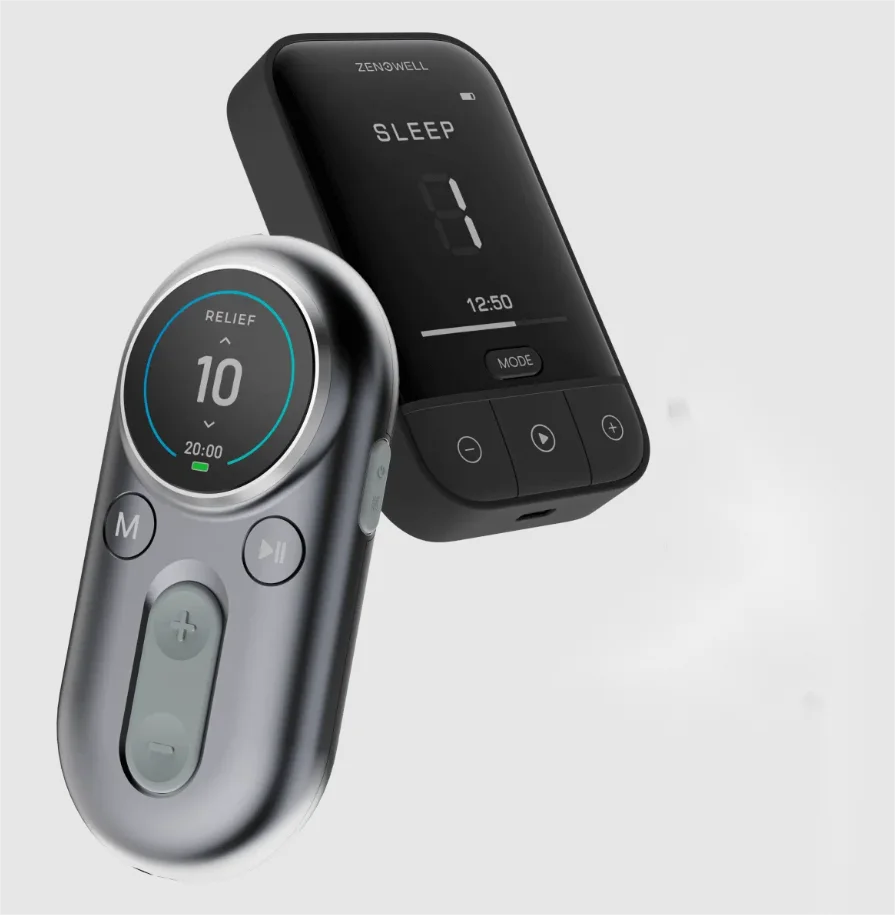 ZenoWell Luna/Vita taVNS Ear Vagus Nerve Stimulator, Non-Drug Sleep Support, Anxiety & Stress Relief, Deep Relaxation