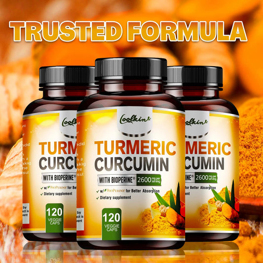 Coolkin Turmeric Curcumin With Bioperine Highly Absorbable Supplement