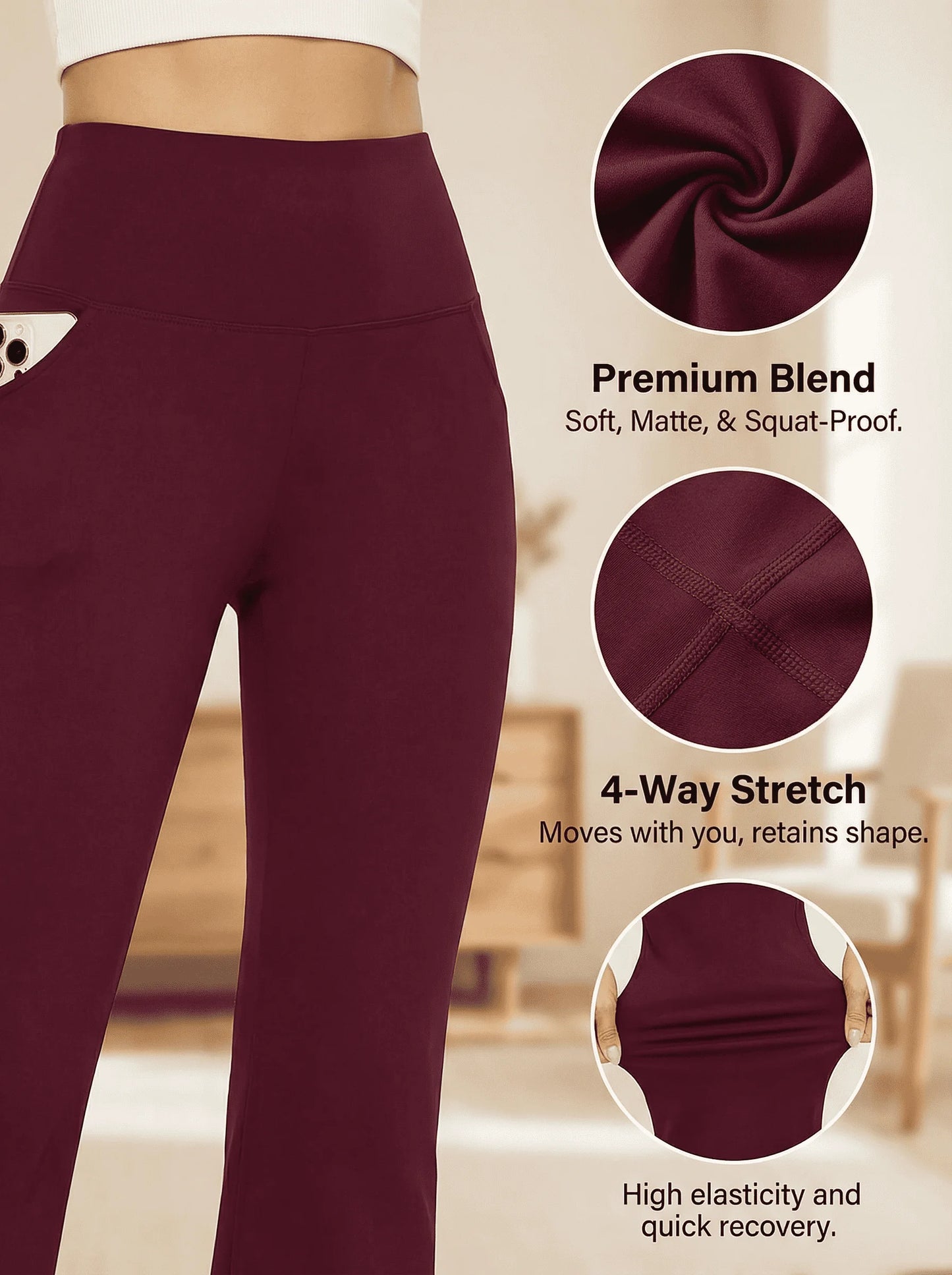 Women's Wide-leg Pants, Breathable And Comfortable, With Good Elasticity. Perfect For Casual Outings And Exercise