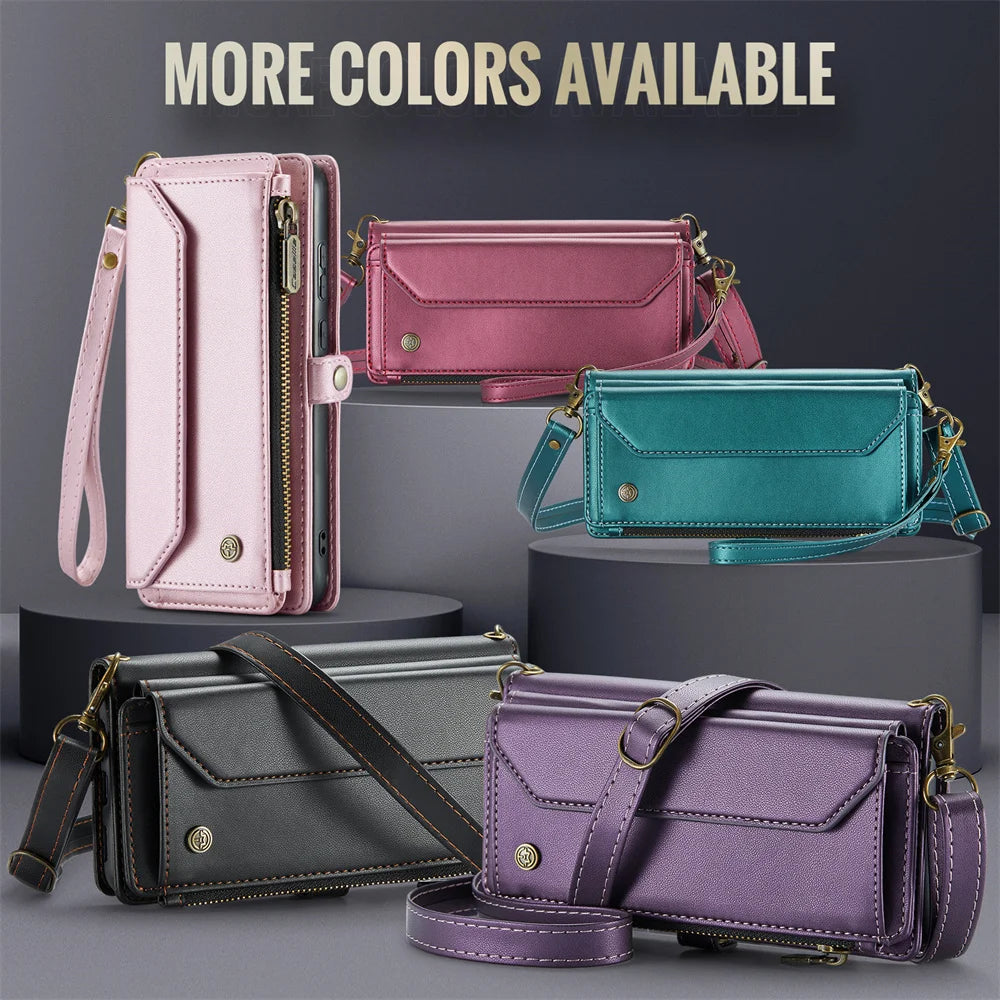 WeForDesign Samsung Galaxy RFID Wallet Case With 7-Card Holder