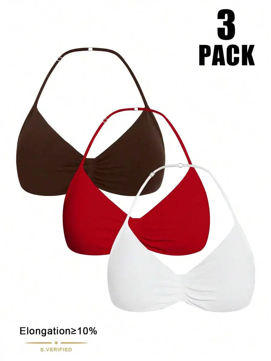 Velisys Seamless Women Solid Color Ruched Everyday Fitness Sports Bra