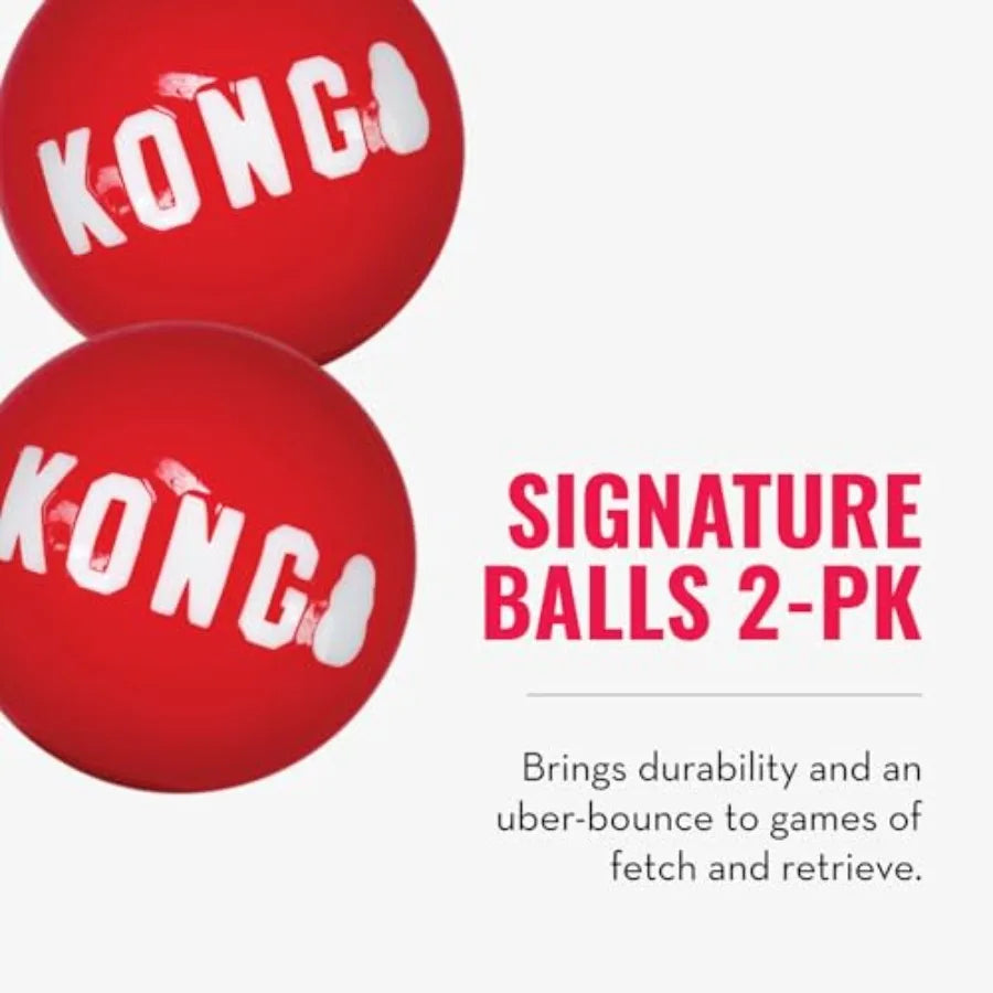 Wild Knots Bear and Signature Balls 2 Pack - Soft Bear Chew Toy with Rope Interior - Durable Dog Balls for Fetch - for Large Do