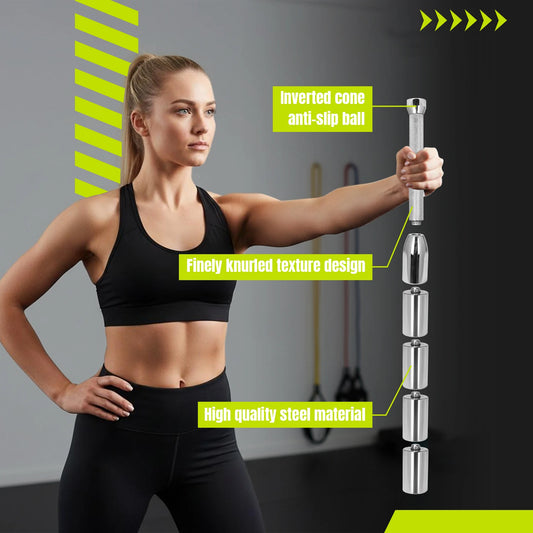 Weighted Hammer Barbell Multi-Purpose Solid Pure Steel Barbell Wear Resist for Exercise Grips & Forearms Workouts