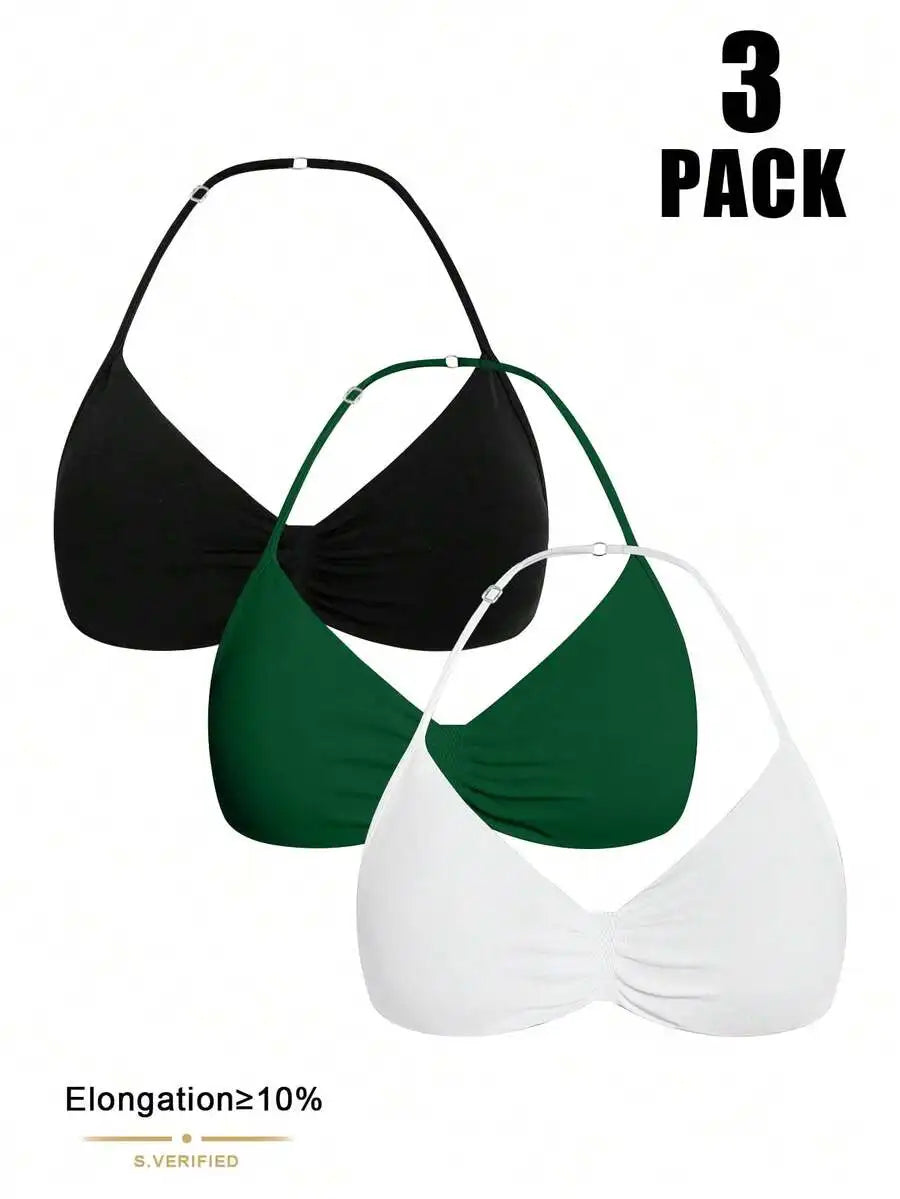Velisys Seamless Women Solid Color Ruched Everyday Fitness Sports Bra