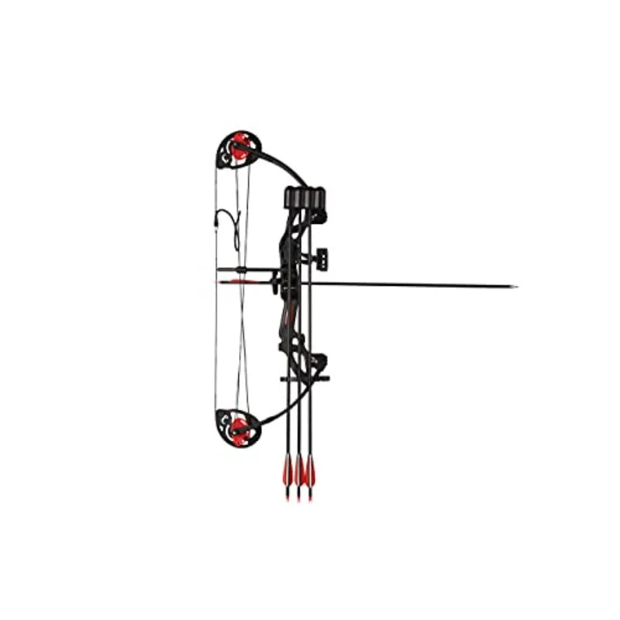 Compound Bow Archery for Youth and Beginner, Right Handed, 19-28 Draw Length, 15-29 Lbs Draw Weight, 260 fps