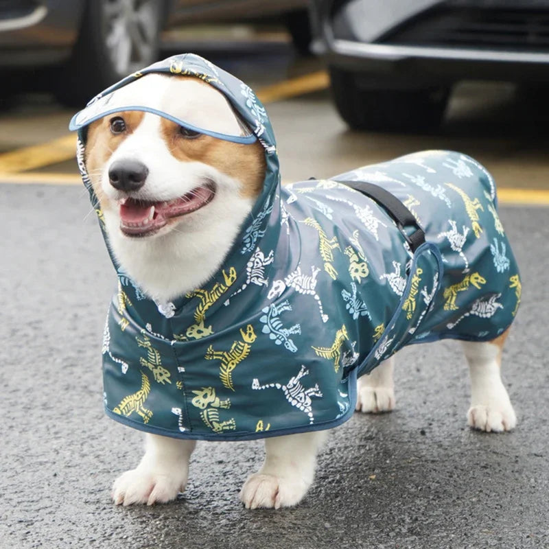Rainy Season Puppy Dog Raincoat Waterproof Pet Clothes for Dogs mascotas Apparel Impermeable Corgi  Shiba Inu Rain Coats