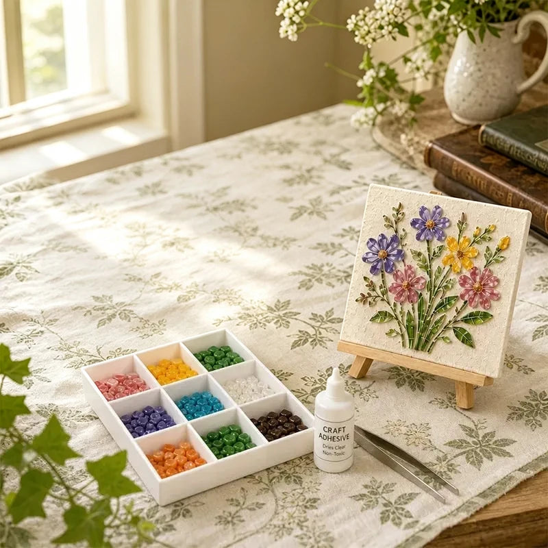 DIY Sea Glass Mosaic Kit for Handmade Ocean Inspired Art