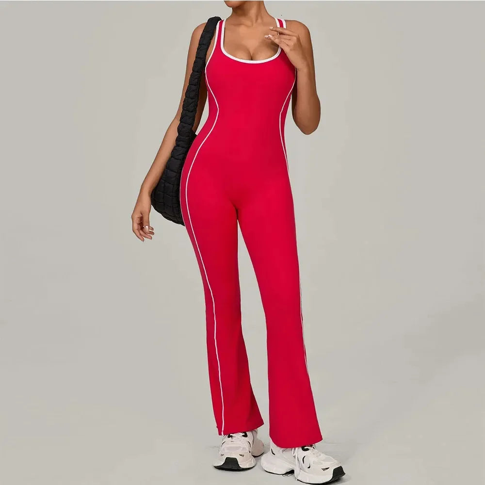 Gym Jumpsuit Womens Rompers Fitness Suit Running Sports Overalls for Woman Tracksuit Yoga Clothing Scrunch Workout Sportswear 251013