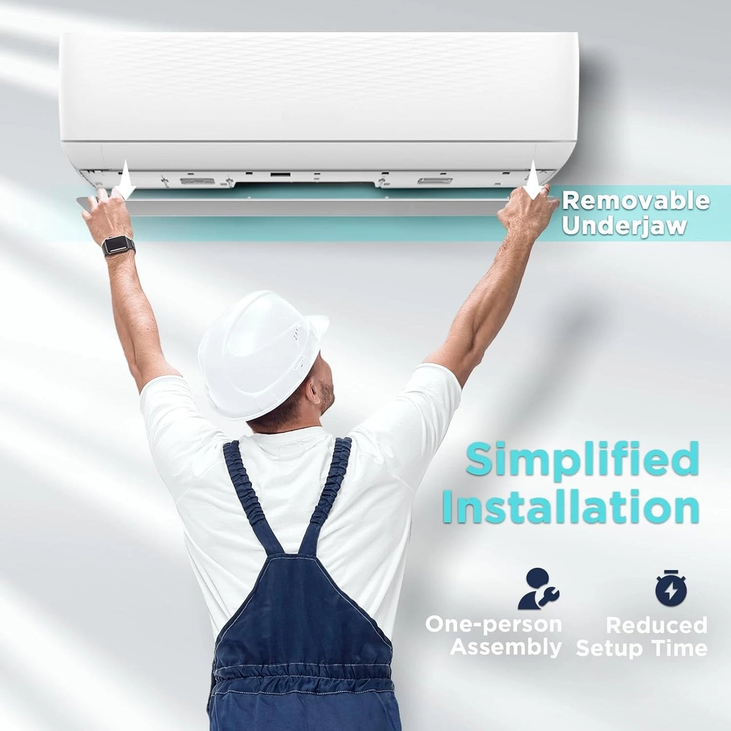 18,000 BTU Ductless Mini Split AC with Heat Pump, Inverter Compressor, 19 SEER2, 230V, R32 Refrigerant, Pre-charged, Customized