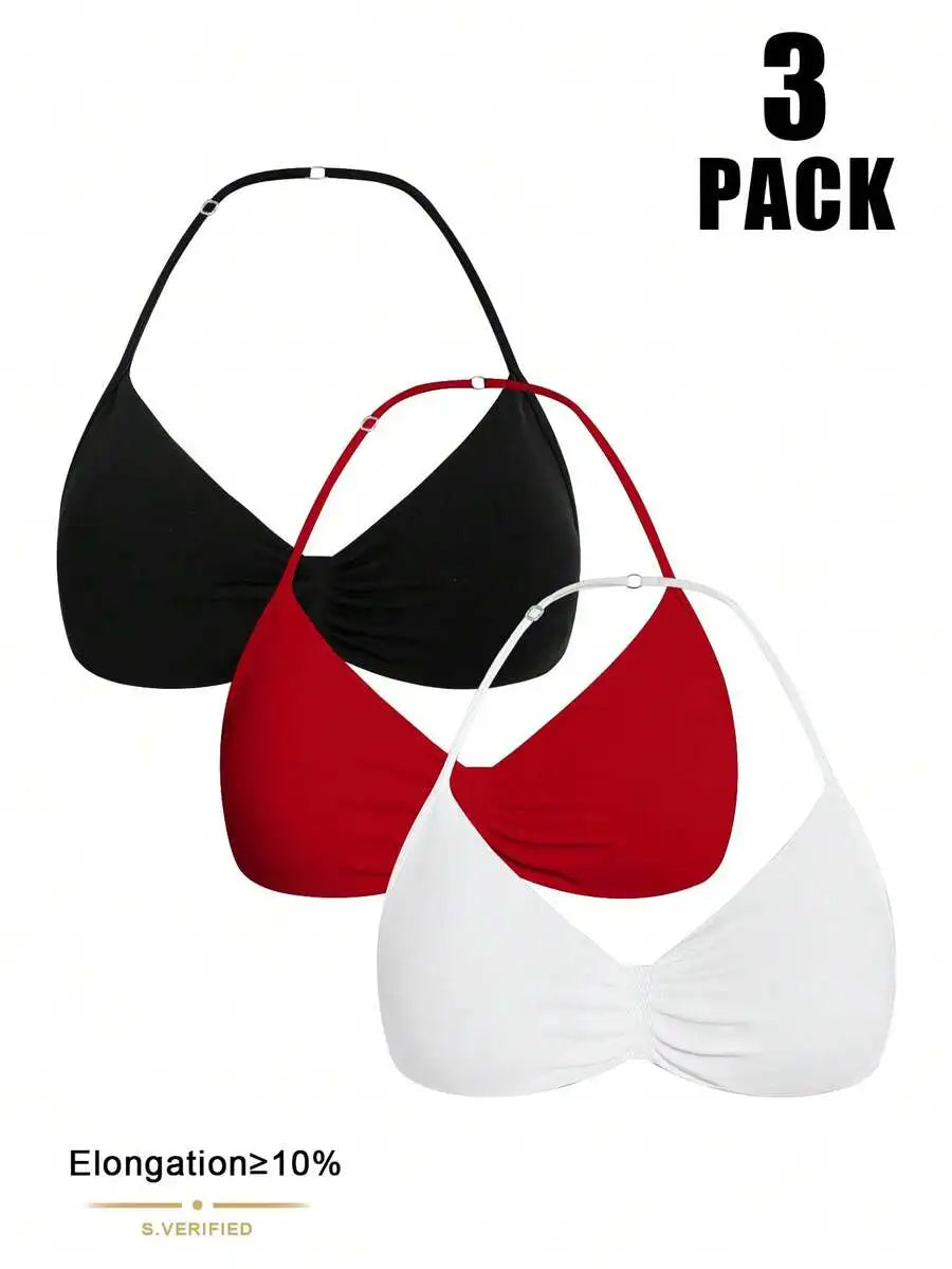 Velisys Seamless Women Solid Color Ruched Everyday Fitness Sports Bra