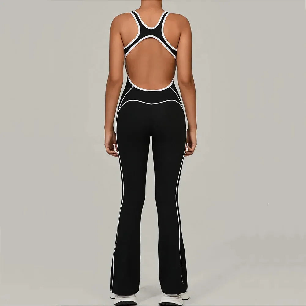 Gym Jumpsuit Womens Rompers Fitness Suit Running Sports Overalls for Woman Tracksuit Yoga Clothing Scrunch Workout Sportswear 251013
