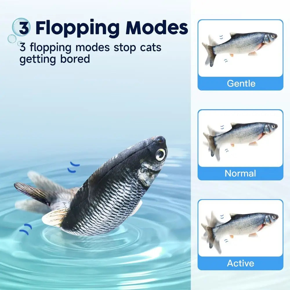 Toysloppingish with Catnip, Moving Kitten Kicker, loppy Wiggle Carpmall Dogs, Interactive Motion Kitty Exercise, 10.5 Inches