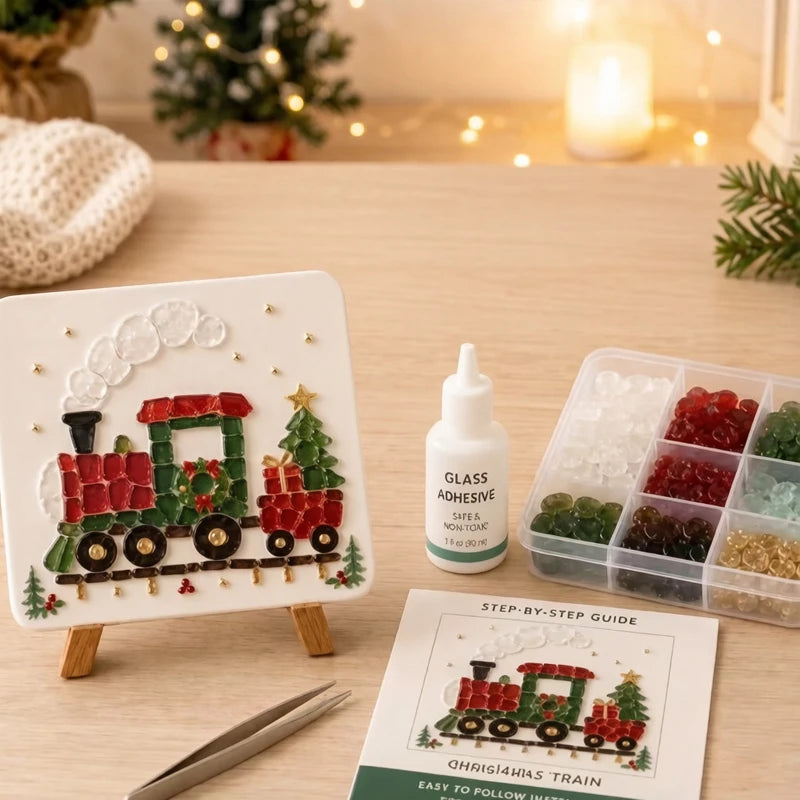DIY Sea Glass Mosaic Kit for Handmade Ocean Inspired Art