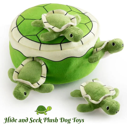 Squeaky Dog Toy, Interactive Plush Hide and Seek Dog Toys for Small Medium Sized Dogs and Non-Aggressive Chewers, Puppy Teeth Cl