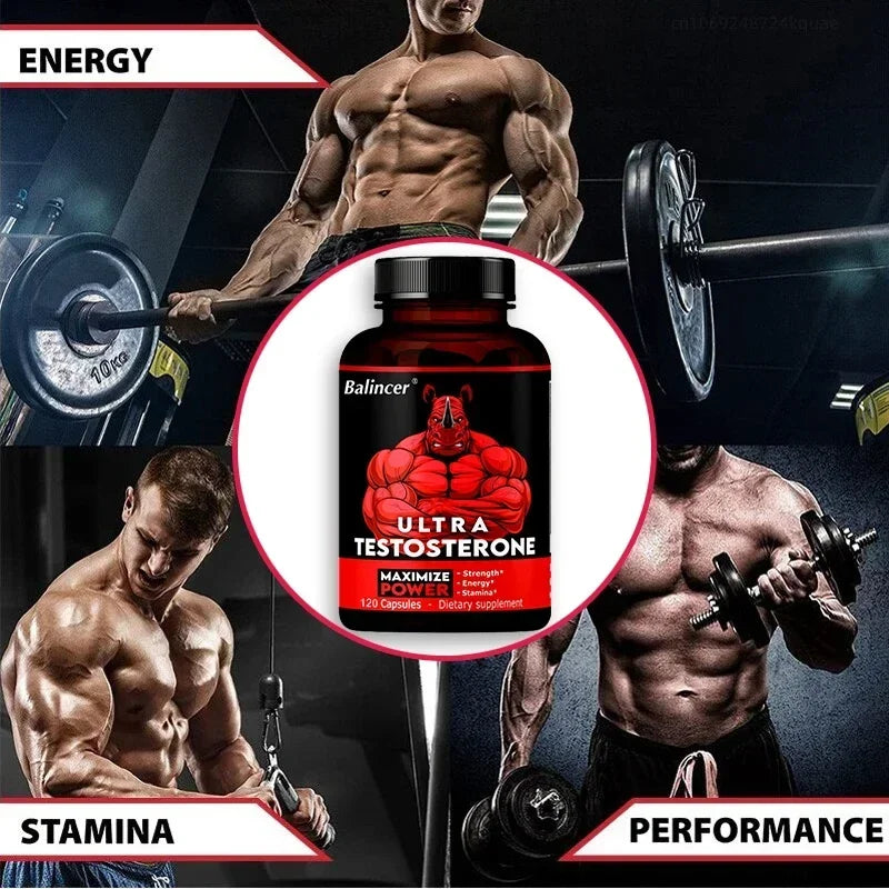 Tribulus Extract Supplement Capsules, Men's Energy Capsules, Support Immune System Health, Boost Muscle, Strength and Energy