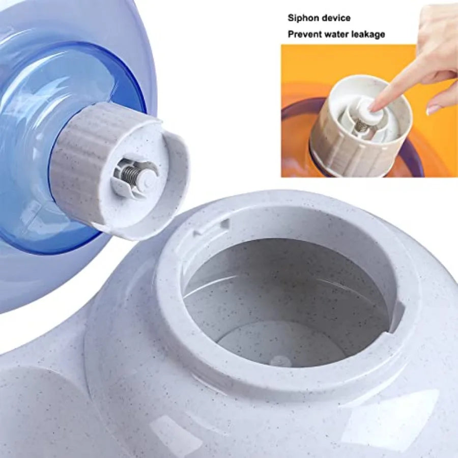 Pet Water Dispenser Station - 3 Gallon/11L Replenish Pet Waterer for Large Dog Cat Animal Automatic Gravity Water Drinking Foun