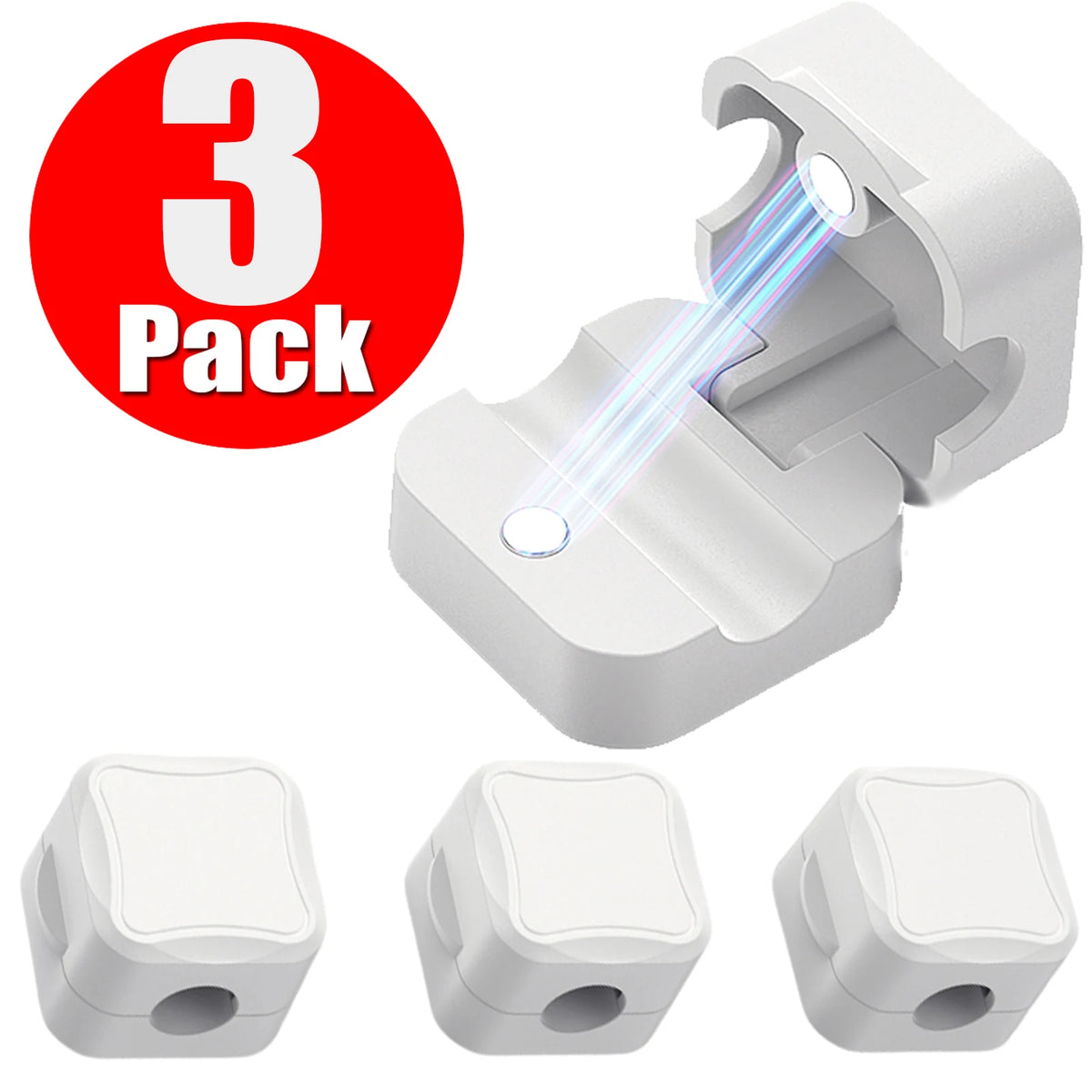 Magnetic Cable Clips Adhesive Cord Holder for Home Cable Management