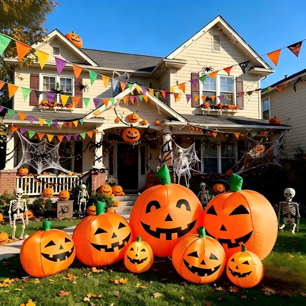 8.5FT Halloween Blow Ups Pumpkins with Built-in LED Lights,
