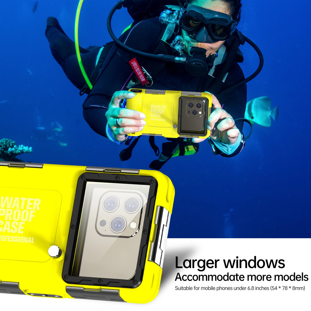 Universal Waterproof Phone Case for Diving and Underwater Photography