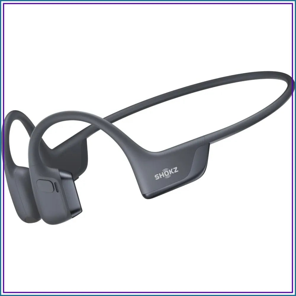 Open-Ear Bone Conduction Headphones, Bluetooth Sport Earphones for Running & Workouts, Sweat Resistant, Secure Fit, Deep Bass, Smart Mic, Reflective Strip