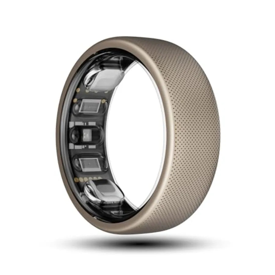 Amazfit Helio Smart Ring Health Tracker Fitness Tracker Ring No Subscription Monitors Sleep Heart Rate and Stress Titanium Allo