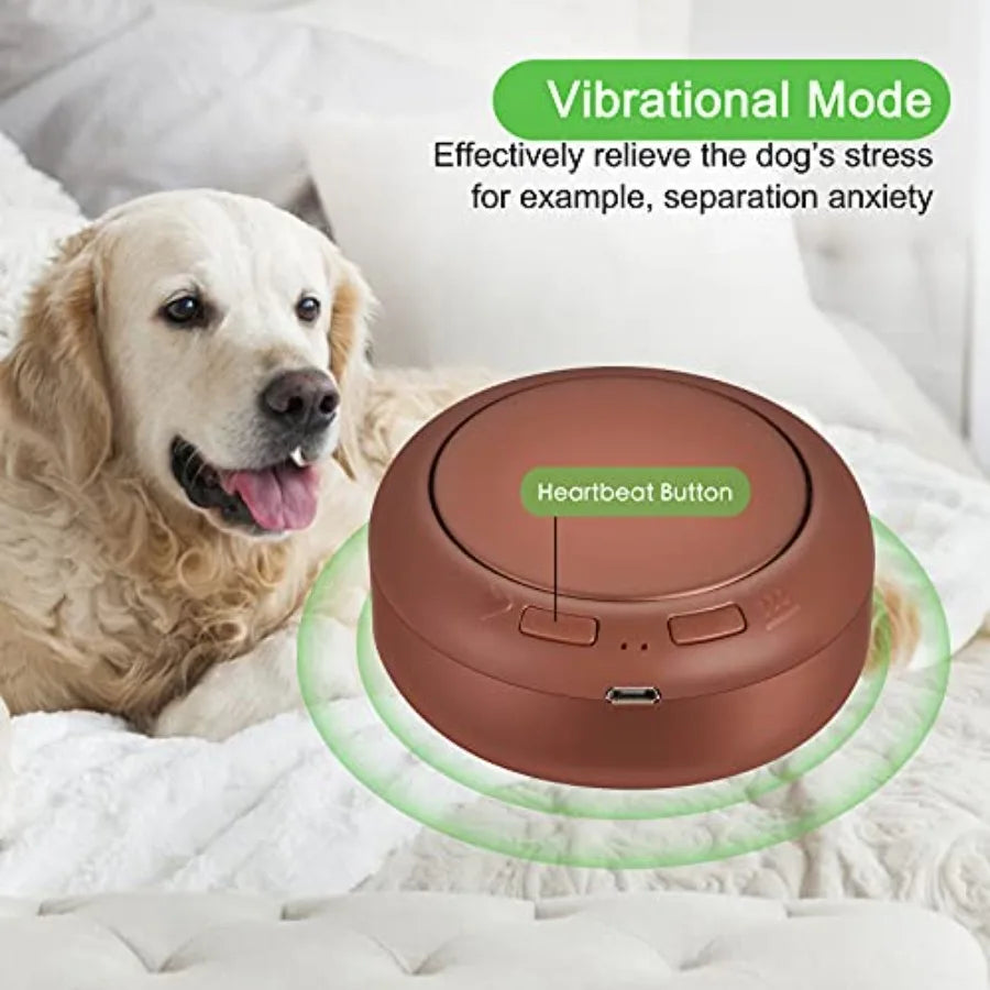 Heartbeat Warm Heat Stuffed Animal for Dog Anxiety Relief Calming Behavioral Aid Sleep Aid Soothe Cuddle Comfort Toy Black and