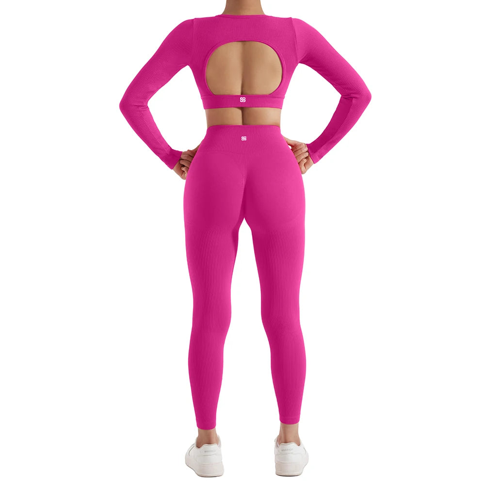 NONECN Women Yoga Set Quick Dry Gym Wear For Workout