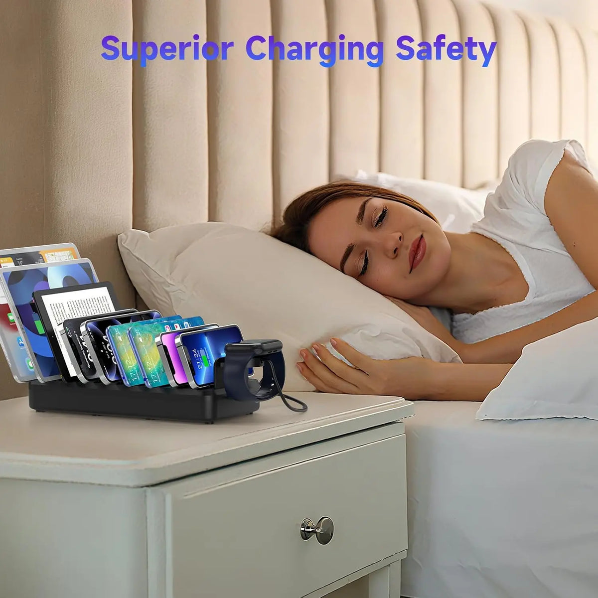 320W Charging Station With Ten Ports for Fast Device Charging