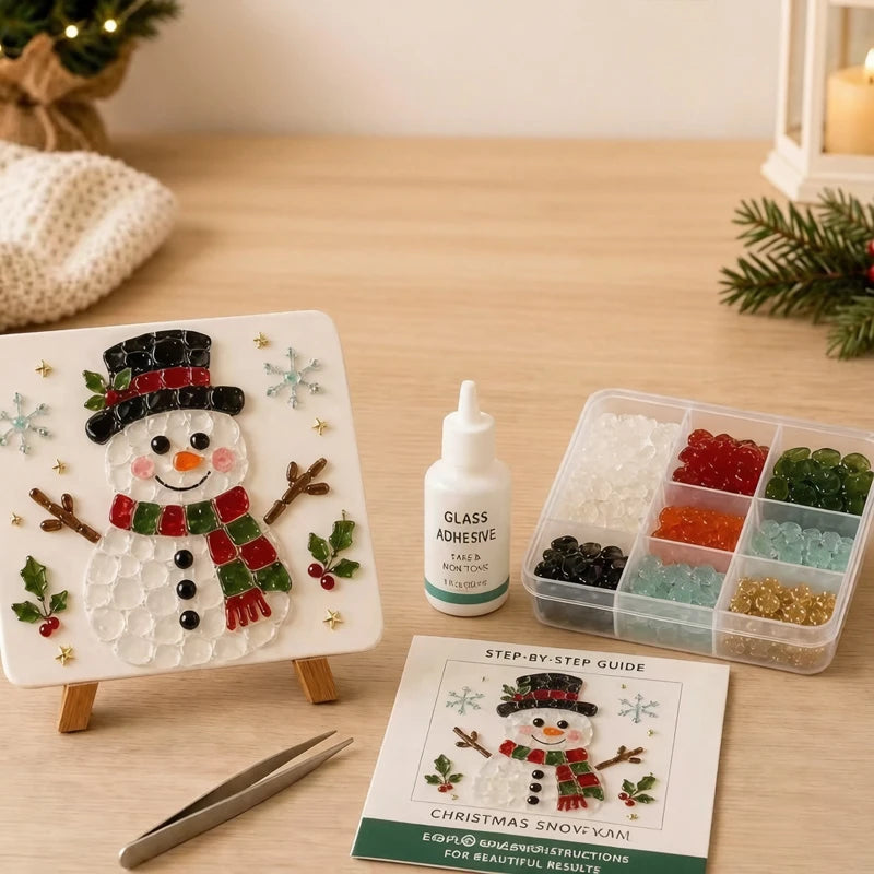DIY Sea Glass Mosaic Kit for Handmade Ocean Inspired Art