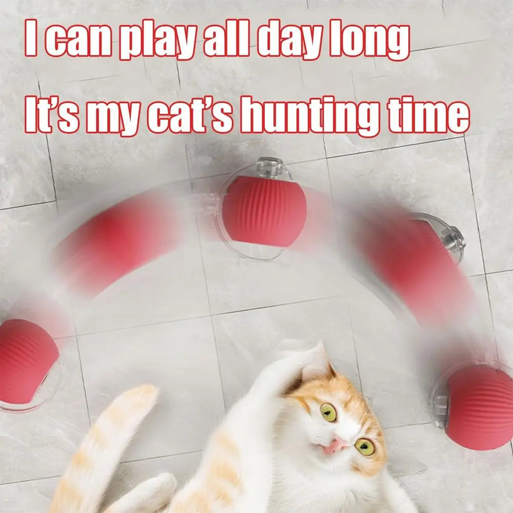 New Interactive Dog Cat Toys Balls, Interactive Rolling Ball Cat Toy, 360° Smart Automatic Rolling Pet Ball, Ast Moving Toy for