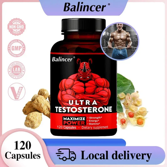 Tribulus Extract Supplement Capsules, Men's Energy Capsules, Support Immune System Health, Boost Muscle, Strength and Energy