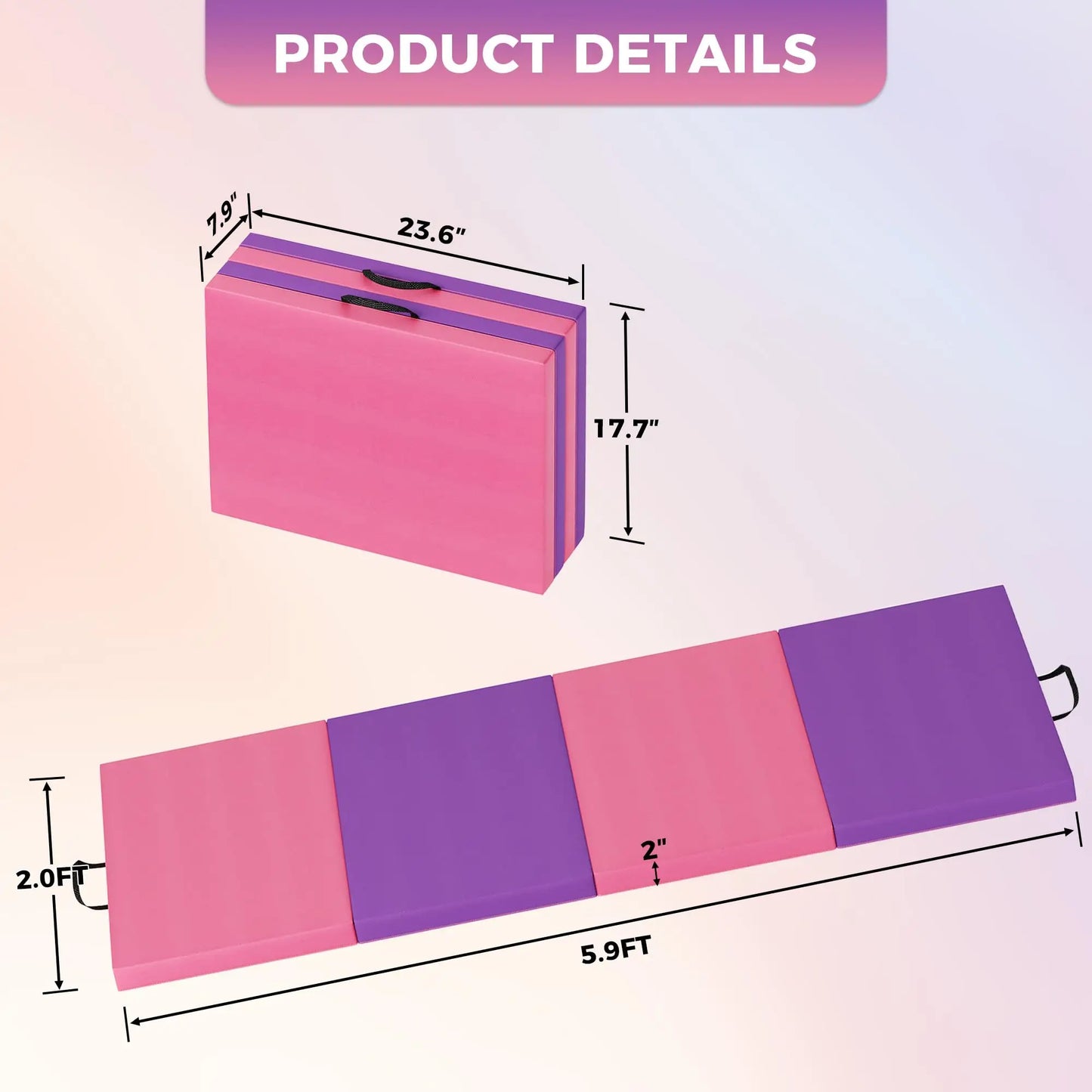 HiMISS Gymnastics Mat Tumbling Mats