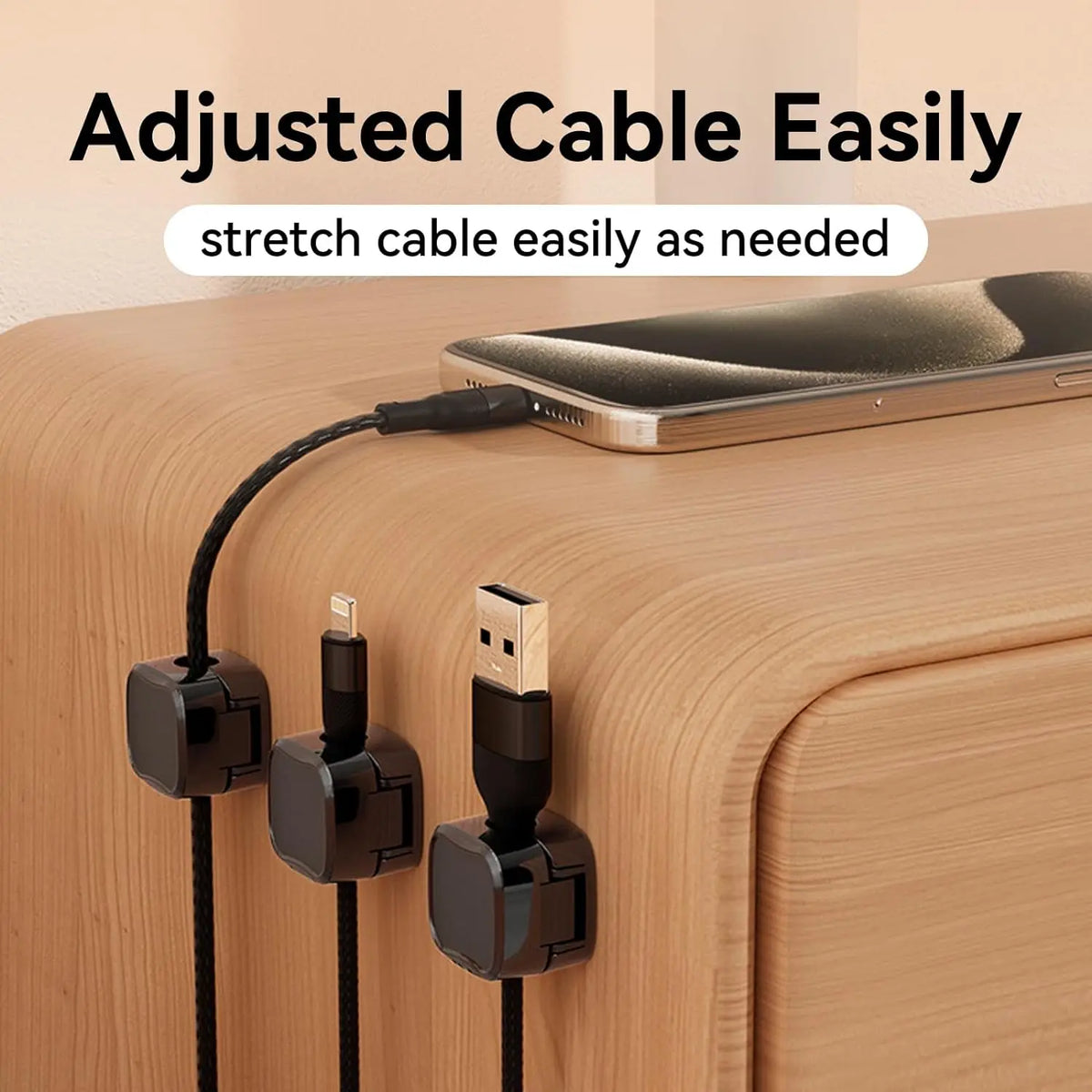 Magnetic Cable Clips Adhesive Cord Holder for Home Cable Management